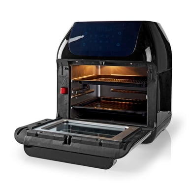 Nedis KAAFO300EBK friteuse Unique 12 L Autonome 1500 W Friteuse d'air chaud Noir