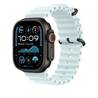 Apple MYP83ZM/A accessorio intelligente da indossare Bracciale Blu in Fluoroelastomero, Titanio