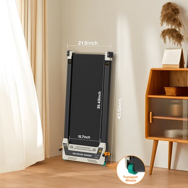 Tapis de course double face Akluer 520A-A avec masseur de pieds Shiatsu, moteur silencieux de 2,5 CV