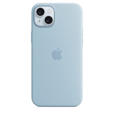 Custodia in silicone con MagSafe per Apple iPhone 15 Plus Blu chiaro