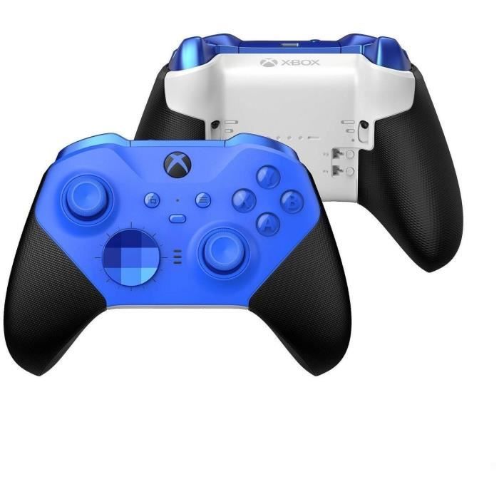Microsoft Xbox Elite Series 2 - Core Noir, Bleu Bluetooth/USB Manette de jeu Analogique/Numérique PC, Xbox One, Xbox One S, Xbox One X, Xbox Series S, Xbox Series X - Neuf