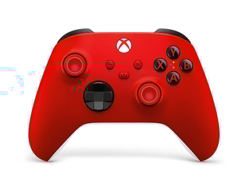 Manette Xbox Series sans fil nouvelle génération – Electric Volt – Jaune – Xbox Series / Xbox One / PC Windows 10 - Rouge