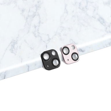 Protector de lente de aleación metálica para Apple iPhone 13/13 mini, Negro ónix