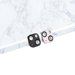 Protector de lente de aleación metálica para Apple iPhone 13/13 mini, Negro ónix