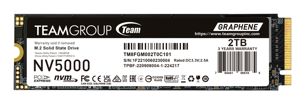 Team Group NV5000 .2 PCI Express 4.0 NVMe 3D NAND