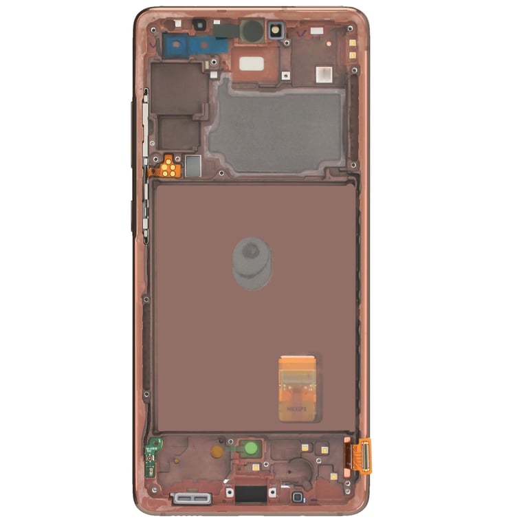 Bloc Complet Samsung Galaxy S20 FE 5G Écran LCD Vitre Tactile Original Orange - Neuf