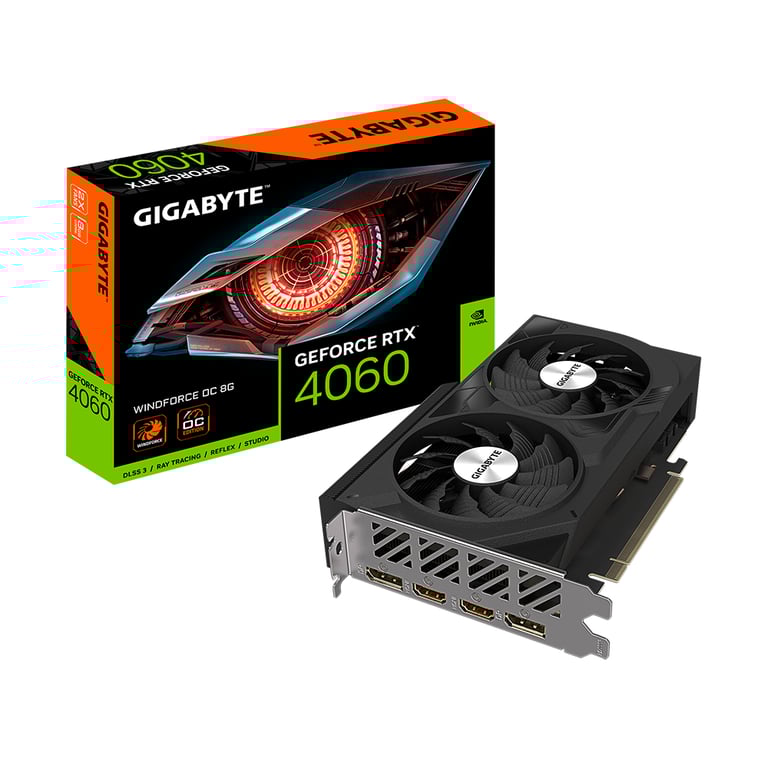 GIGABYTE Carte Graphique GeForce RTX™ 4060 WINDFORCE OC 8G