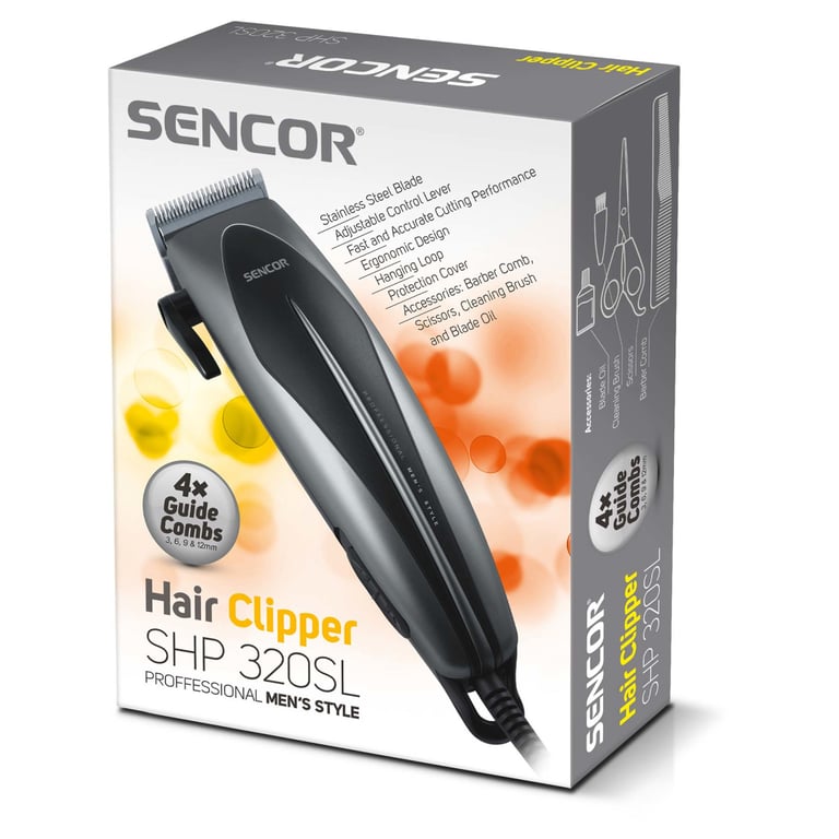 Tondeuse SENCOR SHP 320SL Lame en acier inoxydable Alimentation électrique Poignées ergonomiques - vue 2