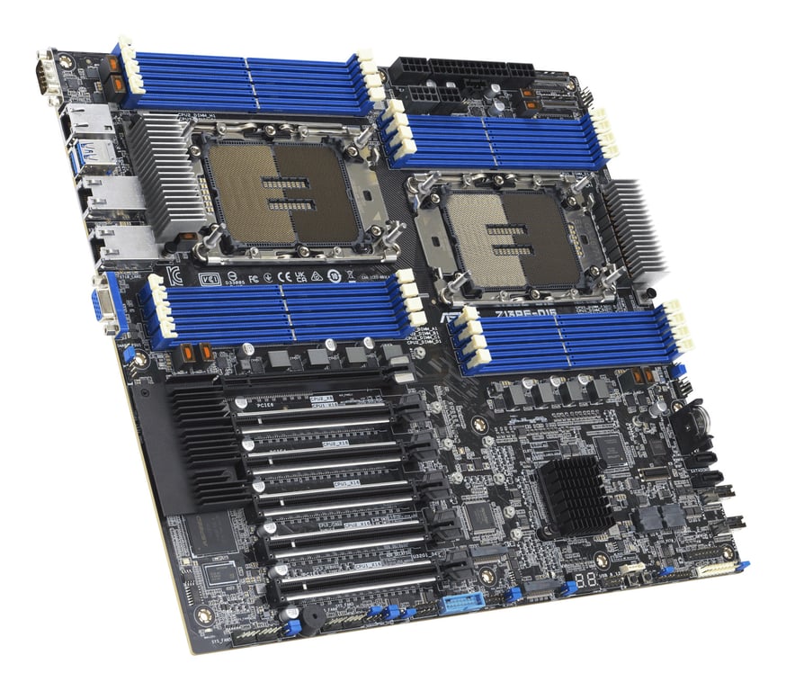 Carte mère E ATX ASUS Z13PE D16 Intel Xeon DDR5 Dual .2 PCIe 5.0 - vue 3