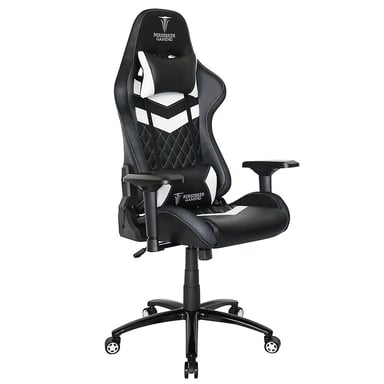 Silla Gaming Berserker Thor Luxury Negra y Blanca 4D Reposabrazos Elevación Gas Clase 4 360° Giro 90–180° Inclinación.