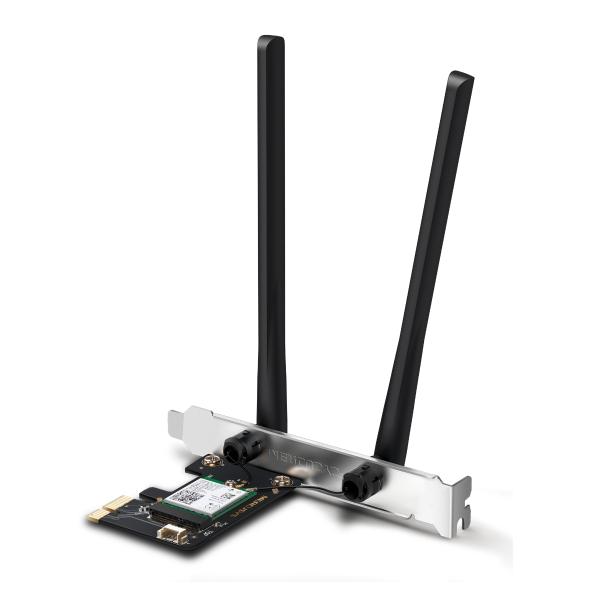 Carte PCIe Wi?Fi Mercusys MA80XE AX3000 Wi?Fi 6 Bluetooth 5.2 .2 Dual?band Neuf