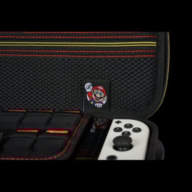 PowerA NSCS0131-01 funda para consola portátil Nintendo Sentido, Caucho Azul