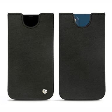 Pochette cuir Apple iPhone 14 Plus - Pochette - Noir - Cuir lisse premium