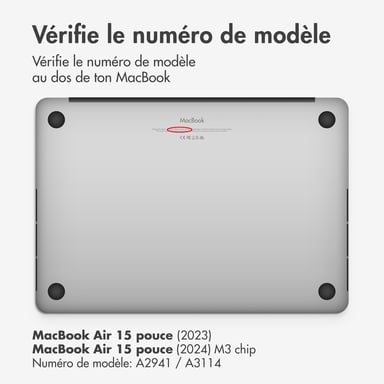 Selencia Coque tissée pour Apple MacBook Air 15 pouces (2023 / 2024 M3 chip / 2025 M4 chip) - A2941 / A3114 / A3241 - Rose