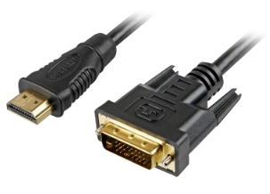 Sharkoon 2m, HDMI/DVI-D Noir