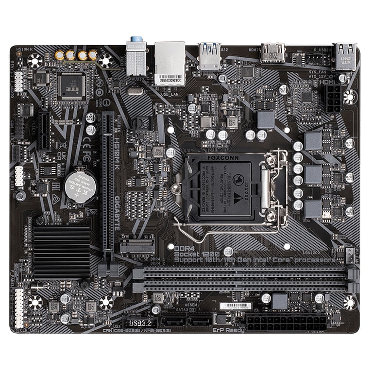 GIGABYTE H510M K 1.0 carte mère Intel B560 Express LGA 1200 Socket H5 micro ATX Neuf - vue 2
