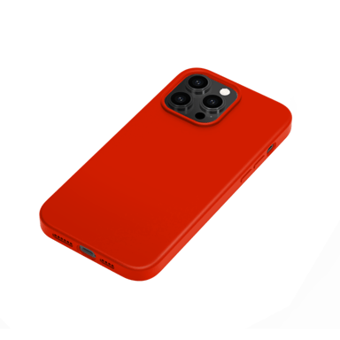 Custodia antiurto in morbido silicone gel per Apple iPhone 14 Pro Max, Ardent Red