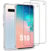 EVETANE Coque Samsung Galaxy S10 Antichoc Silicone + 2 Vitres en verre trempé Protection écran