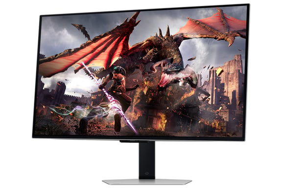 Samsung G80SD PC schermo piatto 81,3 cm (32'') 3840 x 2160 pixel 4K Ultra HD OLED Argento