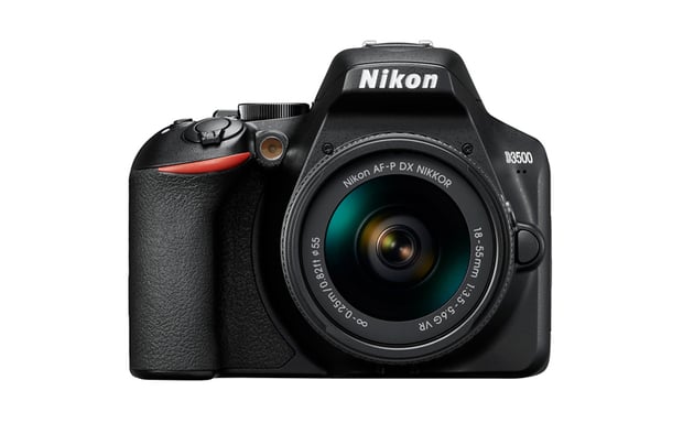 Nikon D3500 + AF-P 18-55mm VR Kit d'appareil-photo SLR 24,2 MP CMOS 6000 x 4000 pixels Noir