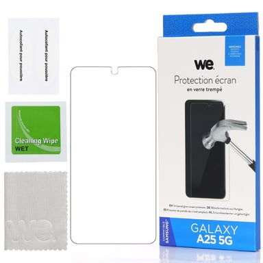 Vetro temperato: protezione dello schermo - durezza 9H (9 volte più resistente) - antigraffio - antibolla d'aria - ultraresistente - compatibile con A25 5G