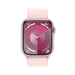 Watch Series 9 GPS + Cellular, cassa in alluminio da 45 mm con fibbia sportiva, rosa