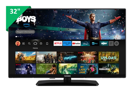 Telefunken TE32759B50V4D TV 81,3 cm (32'') HD Wifi Noir 250 cd/m²