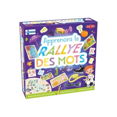 Jeu de société Tactic 60754 Apprenons - Le Rallye des Mots Éducatif 4+ Multicolore