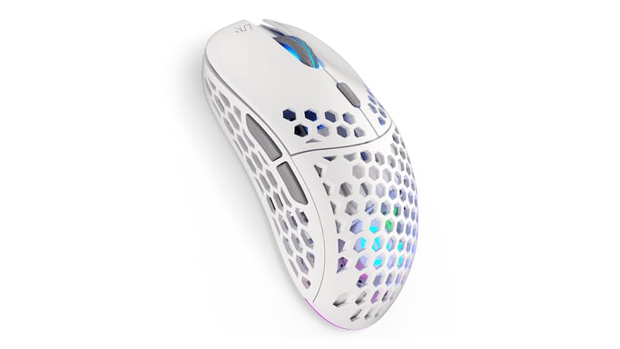 ENDORFY LIX Plus Onyx White Wireless ratón Juego mano derecha RF Wireless + USB Type-C Óptico 19000 DPI