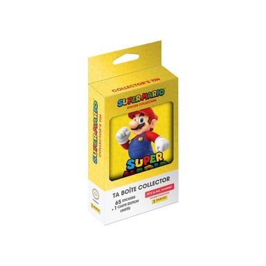 Boîte en métal Panini Super Mario 2 Collector 65–75 stickers + 1 Carte Édition Limitée Multicolore - Neuf