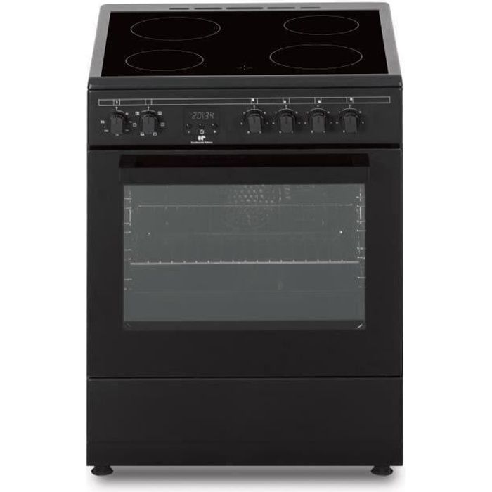 Cuisinière vitrocéramique CONTINENTAL EDISON CECV60FCB 4 feux L58 8 xP61 xH83 cm - vue 3