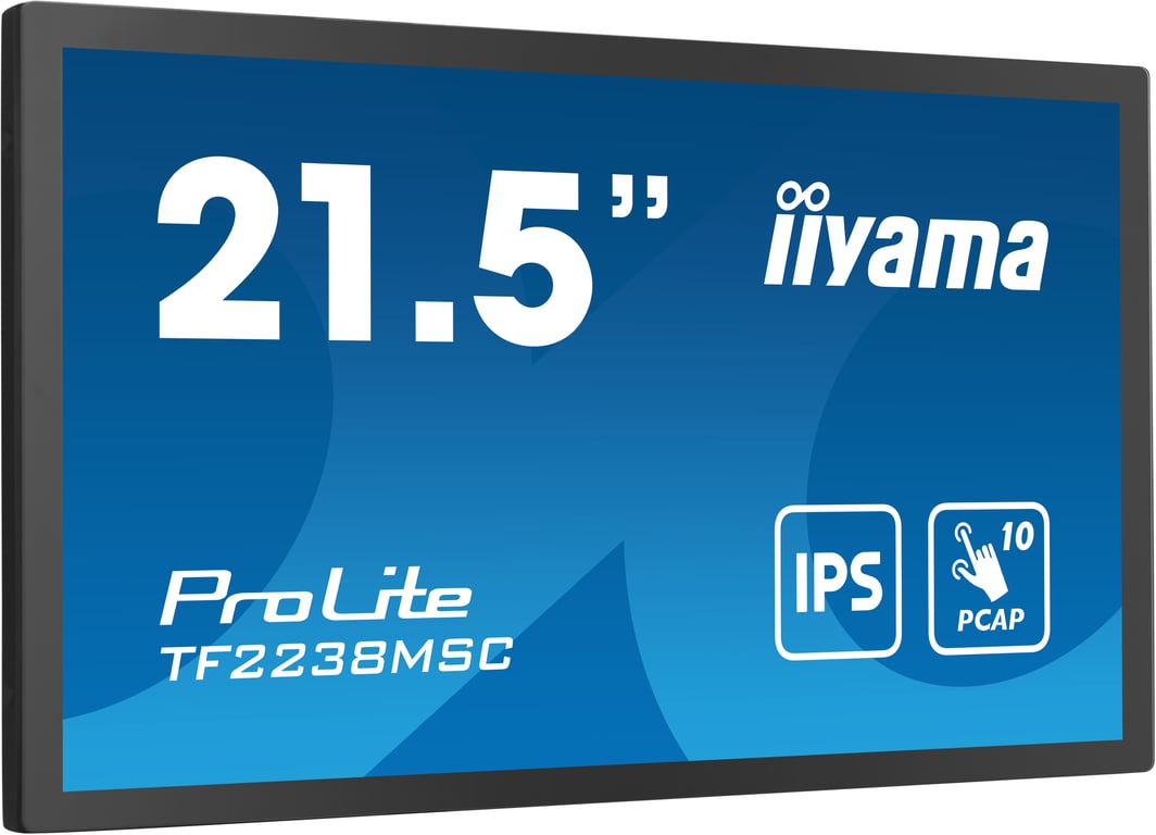 iiyama TF2238MSC-B1 écran plat de PC 53,3 cm (21 ) 1920 x 1080 pixels Full HD LED Écran tactile Noir - Neuf