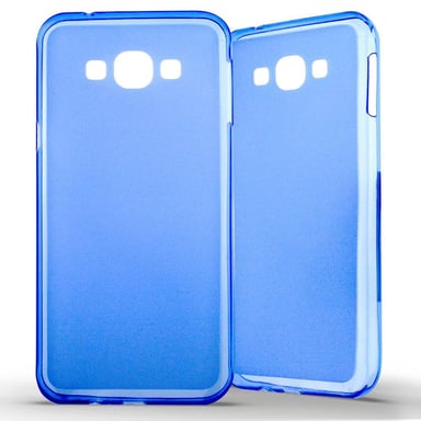 Coque silicone unie compatible Givré Bleu Samsung Galaxy A8