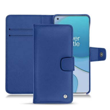 Housse cuir OnePlus 8T -  - Bleu - Cuir lisse