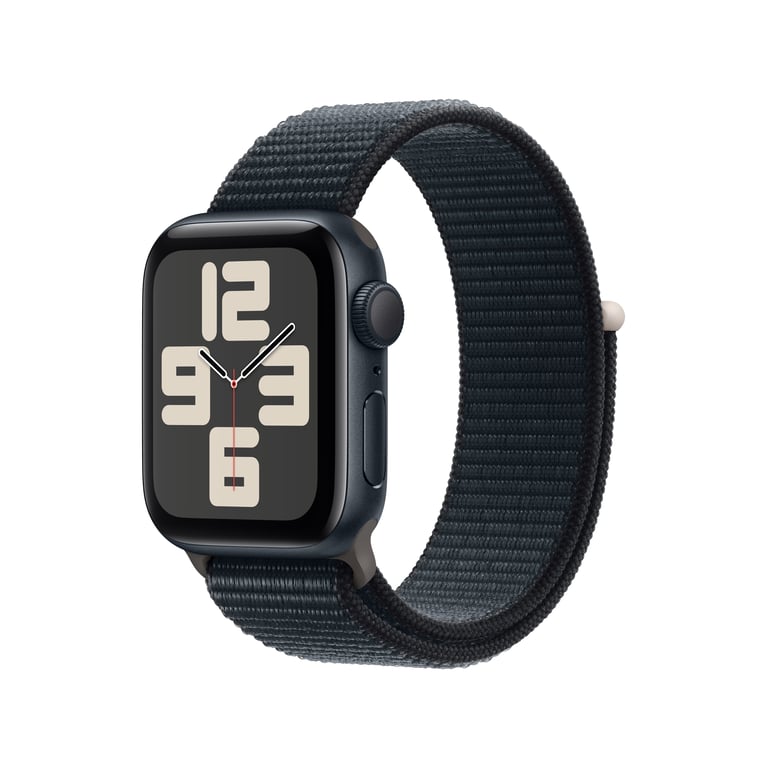 Watch SE 2024 (GPS) Boitier en aluminium Minuit de 40mm avec Boucle Sport, Noir - Neuf