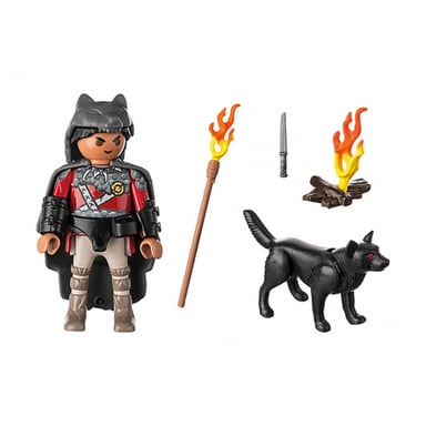 PLAYMOBIL Speciale Plus Guerriero con lupo - Avventure epiche