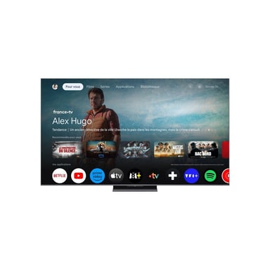 Téléviseur TCL 75C81K 75 pouces QD-MiniLED 4K Smart TV Google TV 144 Hz Dolby Vision Noir 4 HDMI 2.1