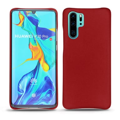 Coque cuir Huawei P30 Pro -  - Rouge - Cuir lisse