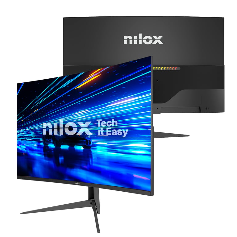 Nilox NXM27CV28001 écran plat de PC 68,6 cm (27 ) 1920 x 1080 pixels Full HD LED Noir - Neuf