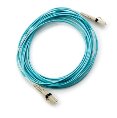 HPE LC to LC Multi-mode OM3 2-Fiber 0.5m 1-Pack Fiber Optic Cable