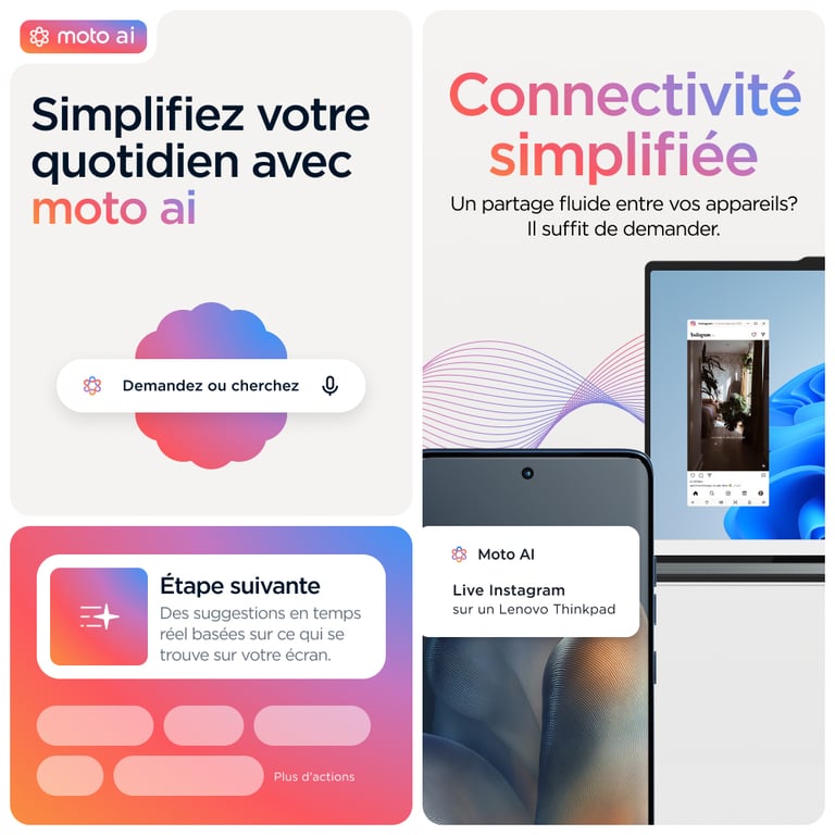 Smartphone Motorola edge 60 5G 12 GO + 256 GO - vue 8