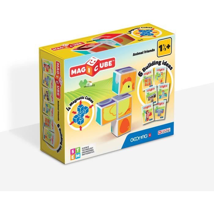 MAGICUBE Animaux Amis (4 Cubes) - Neuf