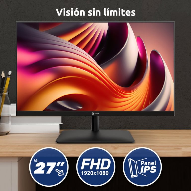 Moniteur Alurin CoreVision 27 IPS Full HD 100Hz HDMI 1.4 Anti reflet VESA 100x100 Neuf - vue 2