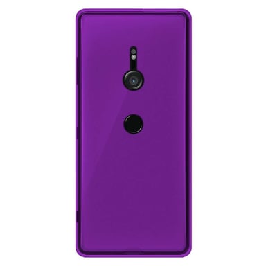 Coque silicone unie compatible Givré Violet Sony Xperia XZ3