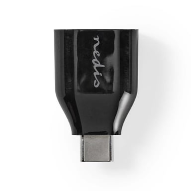 Nedis CCGB60915BK cambiador de género para cable USB C USB A Negro