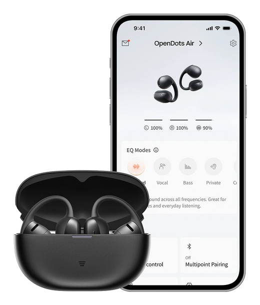 Ecouteurs sans fil True Wireless à conduction aérienne Ear Ring Shokz OpenDots Air - vue 3
