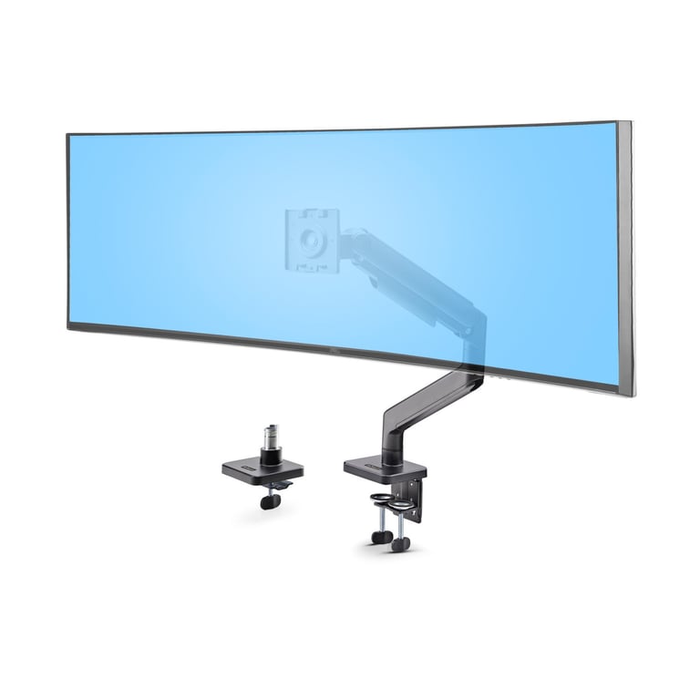 StarTech.com Support de Bureau pour Écrans Incurvés Jusqu'à 49 Pouces 32:9 Ultrawide Bras à Ressort Mécanique pour Moniteur Pi