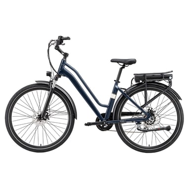 VéLo Électrique Urban 7 | Moteur 250W | Batterie 36V 12.8Ah | Pneus 700C*50C Pouces | Vitesse Max 25 km/h | Autonomie 70 km | Bleu