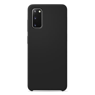 Coque silicone unie Soft Touch Noir compatible Samsung Galaxy S20