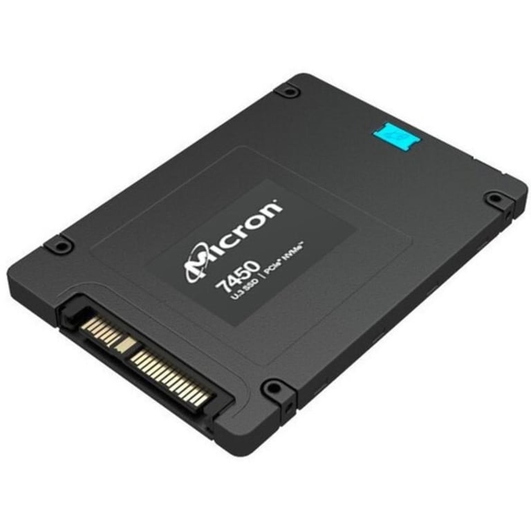 Micron 7450 MAX SSD Mixed Use chiffré 3.23 To échangeable à chaud 2.5 U.3 PCIe 4.0 x4 NVMe TCG Opal Encryption 2.01 pour ThinkSystem SR630 V2 SR645 SR650 V2 SR665 SR670... - vue 2
